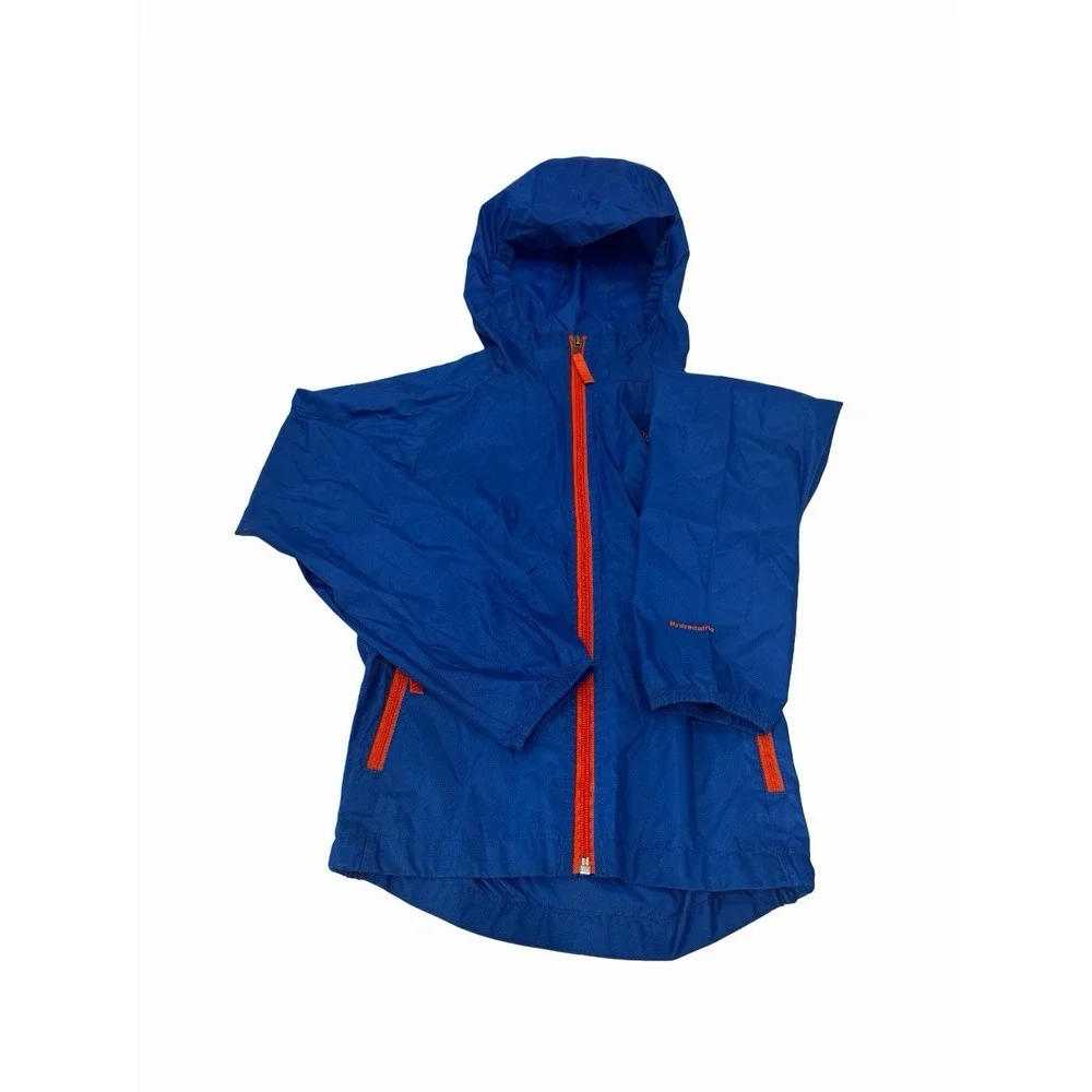 The North Face lightweight hooded windbreaker Bright Blue  Boys S 7/8